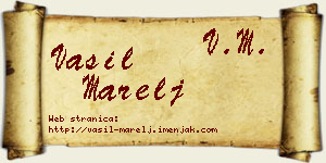Vasil Marelj vizit kartica